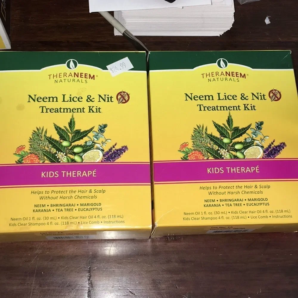 One box left - NEW Neen Lice Nit Treatment Kit Kids Therape Natural - ONE BOX